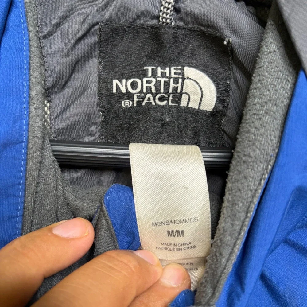The North Face Mountain Jacket Mens M Blue Gore-Tex Vintage 90s Waterproof Shell